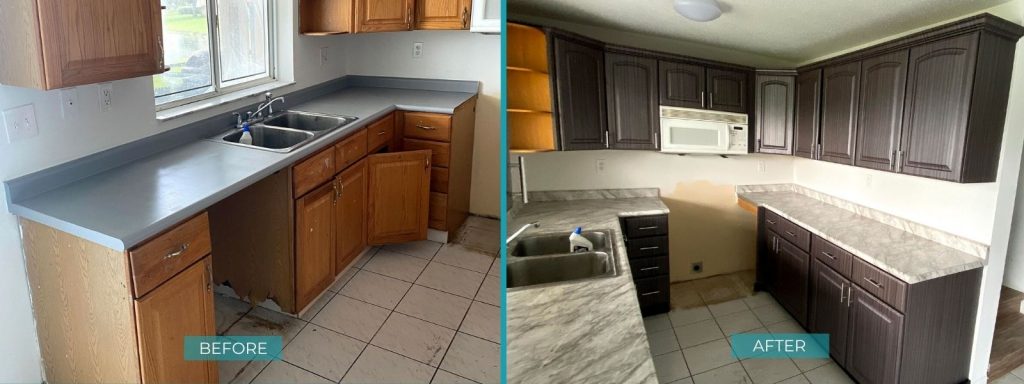 HD712 kitchen countertop renovation