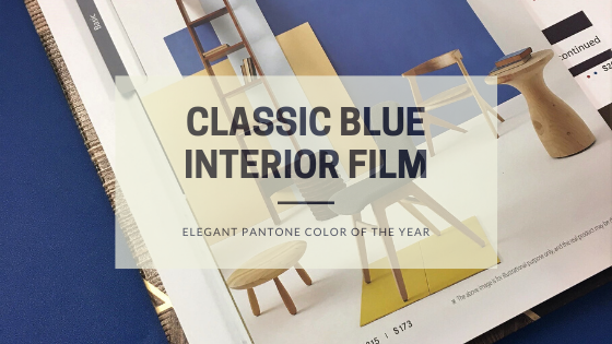 Classic blue interior film | elegant pantone color of the year