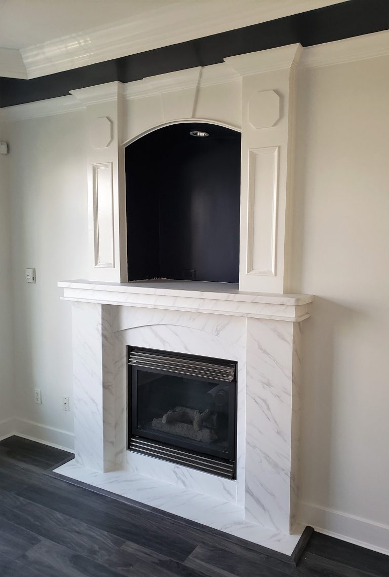 Renew it all! Fireplace after refinish