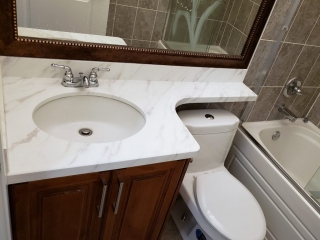 Renew it all - vanity countertop after refinish