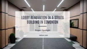 Lobby Renovation in a Strata Building in Edmonton. Featured Image