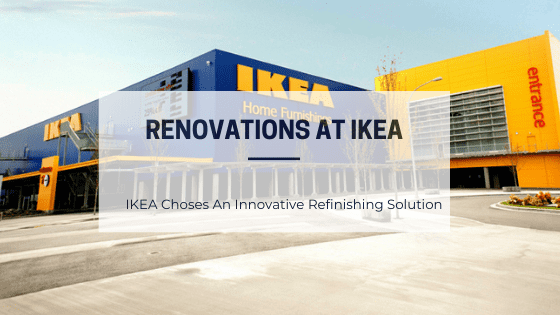 Renovation at IKEA with architectural vinyl film