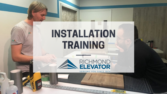 Installation Training for Richmond Elevator Team - Blog Post Featured Image