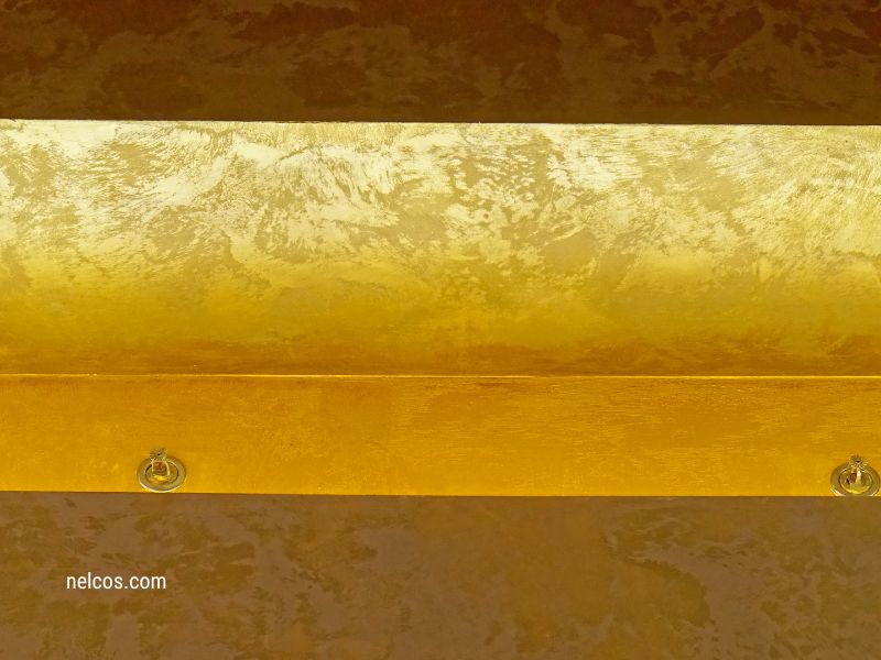 Gold ceiling beams