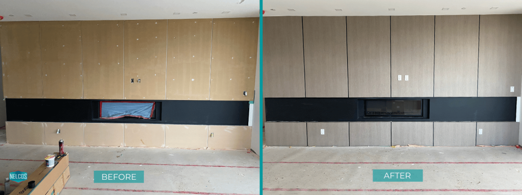 Wall panelling Before&After Refinishing