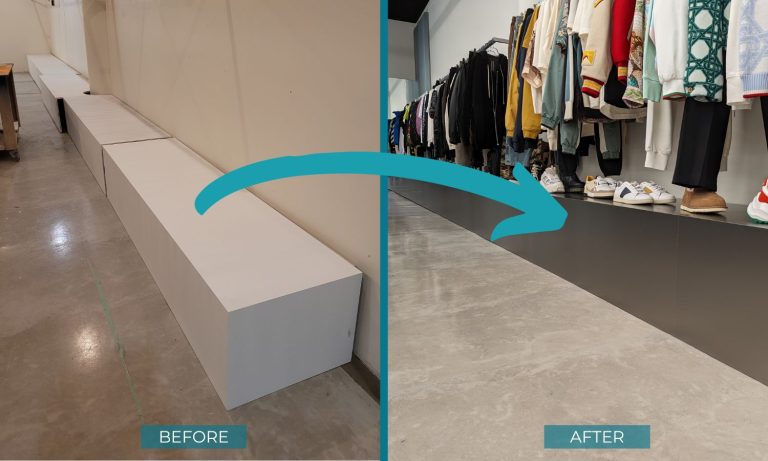 Feuille clothing store refinishing