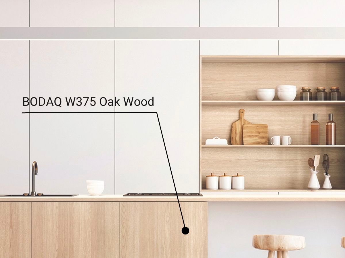 Bodaq W375 Oak Wood Kitchen Refinishing