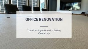 Office renovation. Transforming office with Bodaq. Case study
