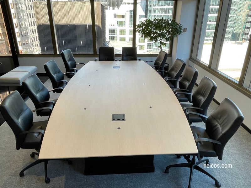 Boardroom table after
