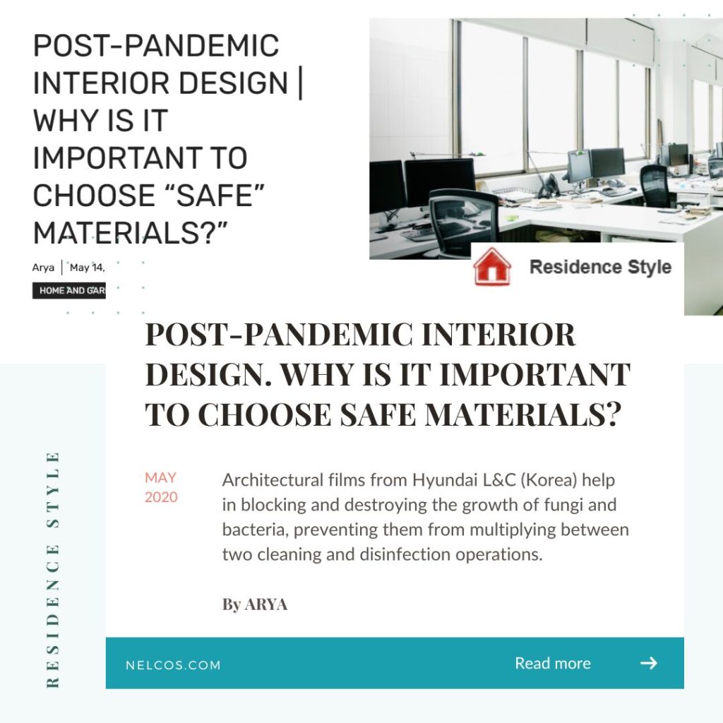 In the News: Residence Style: Post-Pandemic Interior Design. Nelcos mention