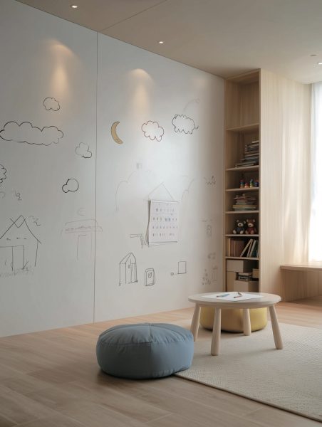 Easy Clean Film applied into a child's playroom.